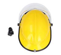 Fire Rescue Helmet with Face Flame Retardant Safety Helmet Hard Hat Adjustable Shock Full Head Fire Fighter Hard Hat Lightweight Vented ABS Work Helmet for Men and Women