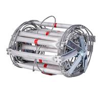 Fire Rescue Ladder With Wide Pedal, Aluminum Alloy Rope Ladder For Escape, Fixed With Strong Bolts, 10cm Support Plate From The Wall(15M/49.2FT)