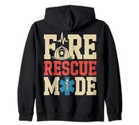 Fire Rescue Mode Firefighter EMT Paramedic Zip Hoodie