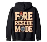Fire Rescue Mode Firefighter EMT Paramedic Zip Hoodie