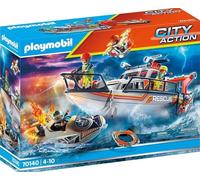 Fire Rescue with Personal Watercraft 70140 City Action Playset (Playmobil)