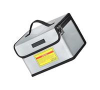 Fire-Resistant Battery Case Charging Port Access Reinforced Shell Lightweight Storage with Zippers Fireproof Battery Bag Box