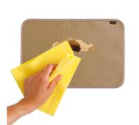 Fire Resistant Mat - Portable Fibreglass Hearth Pad, Deck and Patio Protector, Heat Resistant Up to 2012°F, for Wood Stove Sparks and Fire Pit Embers | for Wood Stove