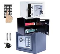 Fire Resistant Money Safe Box for Home with Fireproof Money Bag for Cash Safe Hidden, Security Safe Box for Money Safe with Keys,High 4.6L Electronic Digital Display Home Safe, Black