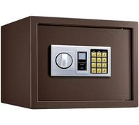 Fire Resistant with Combination Lock, Feet Lock Box Fireproof Safe with Digital Keypad and Removable Shelf, Fireproof for Medicine Money Documents Valuables, Black-1
