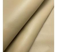 Fire Retardant Faux Leather Thick Leatherette Vehicle Restoration Sofa Upholstery Fabric - Suitable for Domestic and Commercial use - Beige - 1 Metre