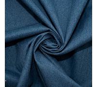 Fire Retardant Rustic Tweed Faux Wool Look Chevron Woven Herringbone Upholstery Fabric - Teal Sample