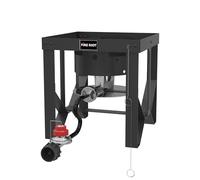 Fire Riot 50,000 BTU High-Pressure Propane Burner - Adjustable Single Burner Propane Stove with CSA Certified 10PSI Regulator for Outdoor Camping, Backyard Cookouts, Tailgating, Fishing, and Hunting