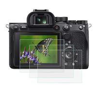 Fire Rock Screen Protector for Sony Alpha a7R IV Ⅲ a7Ⅲ Ⅱ Camera, Ultra-Clear 9H Hardness Tempered Glass Cover for Sony a7R4 a7R3-3Packs