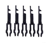 Fire Safety Break Glass Switch Button Key, 5-Pack, for Fire Alarm Systems, Quick Reset Function, Plastic Construction, Public Buildings & Commercial Facilities(Black)