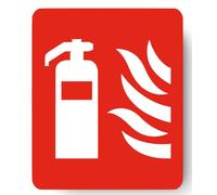 Fire Safety ISO Compliant Fire Sign Red Extinguisher