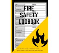 Fire safety Log book - A4 Black and yellow Fire Alarm Testing Checkbook for Fire equipment Inspection and Testing | Health and Safety Record Book for Schools, Landlords, Pubs, Hotels and Business