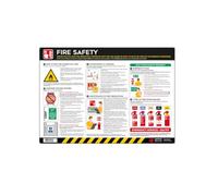 Fire Safety Poster - A2 Anti-Scuff PVC | Workplace Fire Prevention & Emergency Guide | Health & Safety Sign for UK Compliance