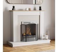 Fire Screen Spark Guard Black Fireplace Fireside Freestanding By Home Discount