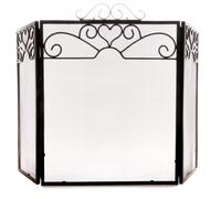 Fire Screen - Three Fold - Chrome Topped