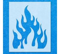 Fire Shape Flame Stencil: Mylar Airbrush Wall Art Painting Crafts 6| DIY-A4 Stencil - Design Size (215mm 170mm)