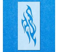 Fire Shape Flame Stencil: Mylar Airbrush Wall Art Painting Crafts 9| DIY-A5 Stencil - Design Size (60mm 170mm)