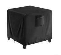 Fire Stove Cover 28x28 Inch Square Waterproof BBQ Grill Guard 420D Oxford Fabric with Breathable Vents for UK Gardens(210D)