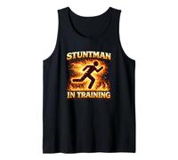 Fire Stuntman in Training Action Future Flame Performer Tank Top