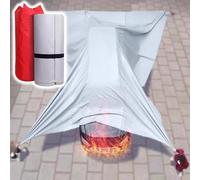 Fire Suppression Blanket for Electric & Fuel Vehicle Fires, Garage, Warehouse Safety(W 20' x L 36')