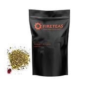 FIRE TEAS Organic Mullein Leaf Herbal Tea w/ Ginger & Saffron - Respiratory & Lung Cleanse Herbal Tea, Mucous Membranes Support, Anti Inflammatory, Loose Leaf - Made in the USA