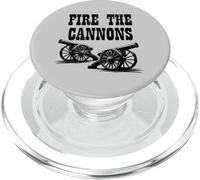 Fire The Cannons Cool Retro Vintage Double Cannon Classic PopSockets PopGrip for MagSafe