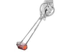 Fire Tongs Fire Pit, Stainless Steel Grabber, Log Picker, Long Handle Design, Secure Grip Claw, Sturdy Build, Lightweight for Campfires, Fireplaces, Outdoor Cooking, Wood Stoves