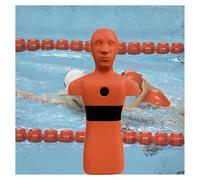 Fire Training Model,Orange/Yellow Drowning Prevention Teaching Tools,Water Training Dummy,for Rapid Drainage,Durable PE(Orange)