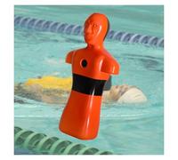 Fire Training Model,Water Training Dummy,Drowning Prevention Teaching Tools,Pool Lifesaving Model with 3 Inlet Holes,Full Load 50kg(Orange)
