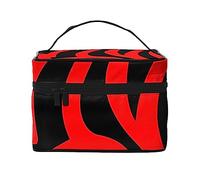 Fire Travel Makeup Bag - Elegant and Spacious Cosmetic Organizer for On-The-Go