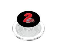Fire Truck 2nd Birthday Firefighter Engine Vehicle Kids Two PopSockets PopGrip for MagSafe