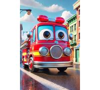 Fire Truck Collection - Graph Notebook 6 x 9 inches: Fire Truck Collection - Handy squared pages for on-the-go projects