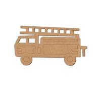 Fire Truck Pre Marked Shape 5 - Premium MDF & Plywood Embellishments Laser Cut Craft Shapes for Scrapbooking, Card Making, DIY Decor, Weddings & Personalized Projects
