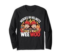 Fire Truck Rescue Enthusiast Firefighter Squad Wee Woo Long Sleeve T-Shirt