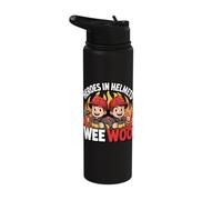 Fire Truck Rescue Enthusiast Firefighter Squad Wee Woo Stainless Steel Insulated Water Bottle
