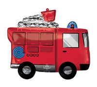 Fire Truck Shaped Large Foil Balloon