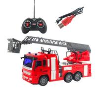 Fire Truck Toy Set - Child Rescue Car Model, Remote Controlled Emergency Vehicle, Safety Friendly ABS Material, Fantasy Game, Mobile Construction Car Kit | For Indoor/Outdoor Control