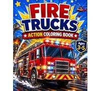 Fire Trucks Action Coloring Book