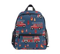 Fire Trucks Toddler Backpack Preschool Rucksack Boys Girls Kids Kindergarten School Bag