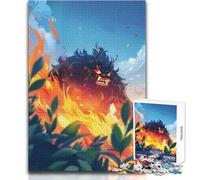 Fire Tyrant Adult Jigsaw Puzzles1000 Pieces Fun Brain Training Learning Game Great Unique Surprise Present Size 50x75cm