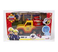 Simba Toy - Fireman Sam Pick Up Venus 2.0 - Sound & Light - 1 Figure & Accessories - Yellow