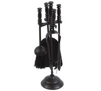 Fire Vida Malham Fireside Companion Set, Metal, Black, Piece of 5