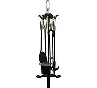 5 Piece Buxton Companion Set - Black and Nickel / Iron Nickel