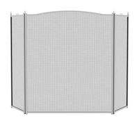 Fire Vida Fire Screen Pewter 3 Panel Guard Protector Fireplace Fireside