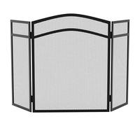 Fire Vida Milton Fire Screen Spark Guard Arched, Black
