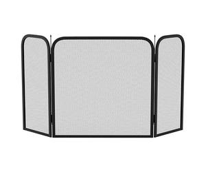Fire Vida Roxby Fire Guard Square, Black, Metal