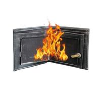 Fire Wallet, Fire Wallets Magic Trick, That Lights On Fire, Leather, Novelty Tool For Magician (L)