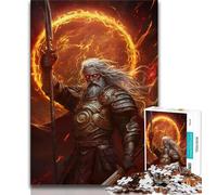 Fire Warrior Puzzles 1000 Pieces for Teenagers,Help The Brain Exercise Addictive Toys to Cultivate Patience Unique Challenge Game (50x75cm)