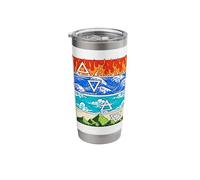 Fire Water Air Earth Four Greek 4 Elements Nature Stainless Steel Insulated Tumbler