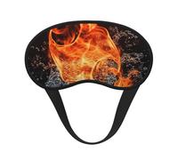 Fire Water Sleep Eye Mask for Women Men Soft and Comfortable Sleep Mask Blackout Sleeping Eye Cover for Travel Yoga Nap Shift Work